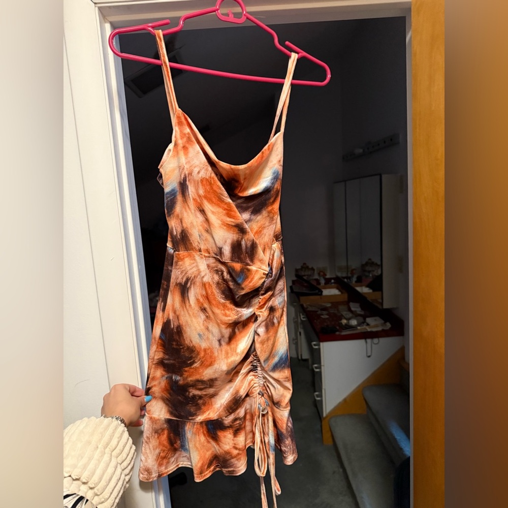 Tie-Dye Spaghetti Strap Dress